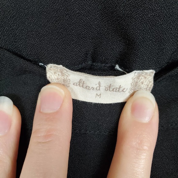 Altar'd State Black Floral Embroidered Shorts - Picture 6 of 7